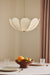 White lamp with golden rod.