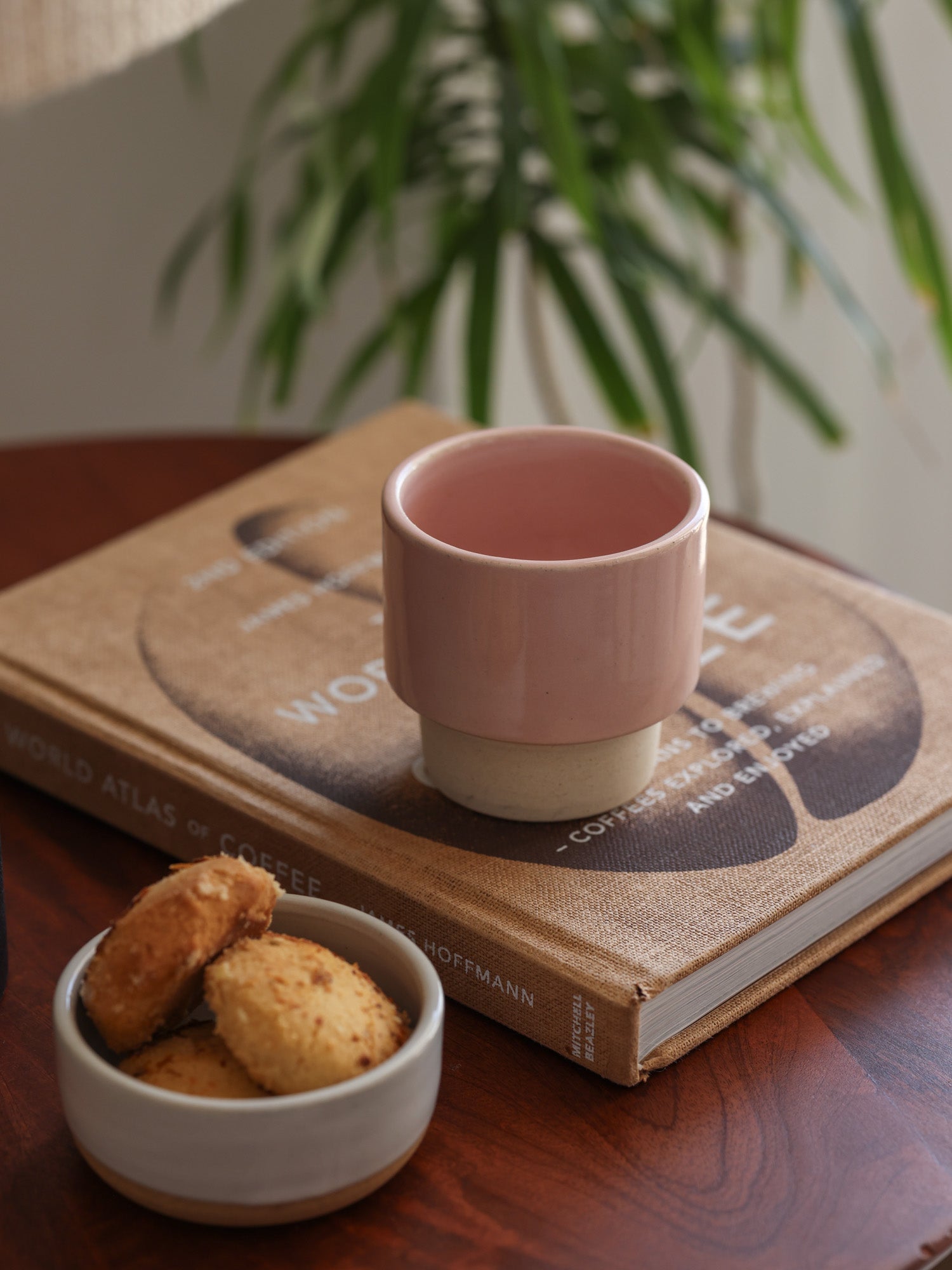 Blush pink stackable cup