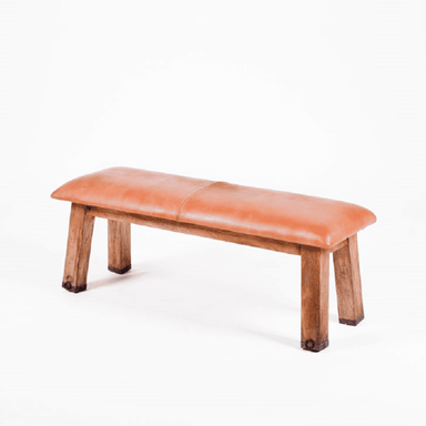 Buck Leather Bench