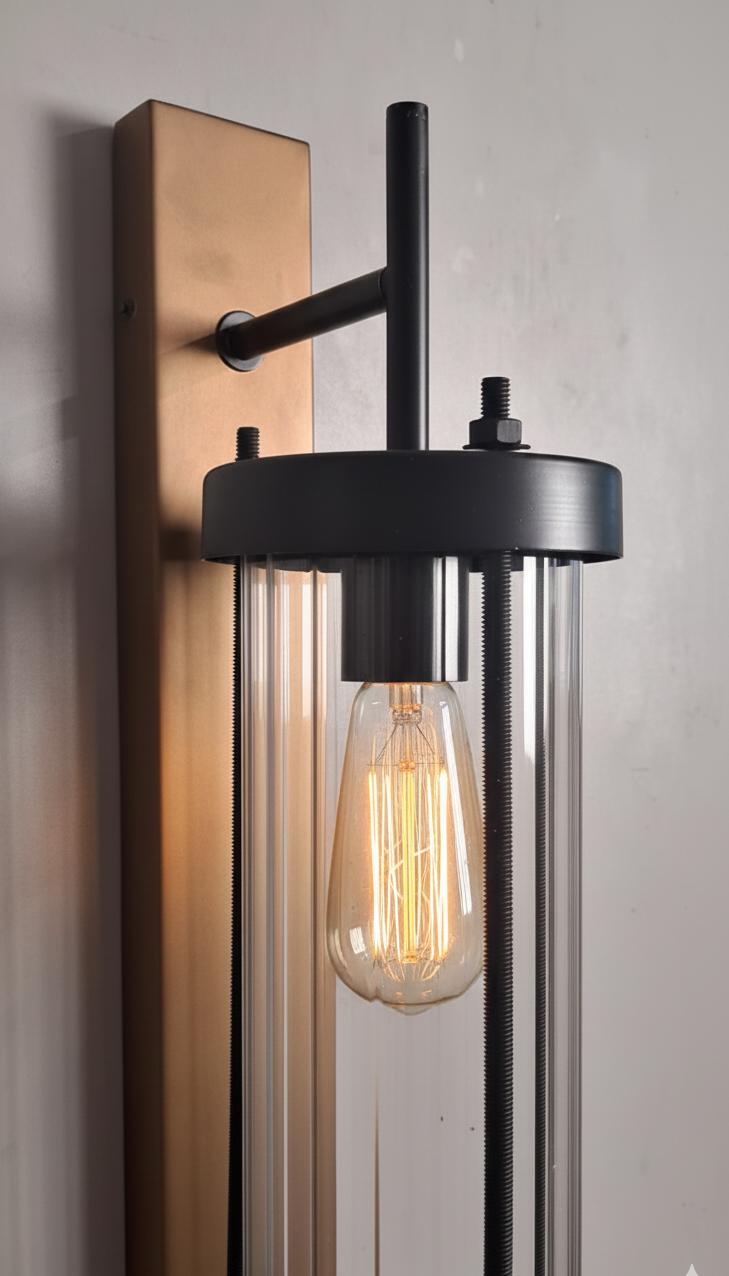 CWS227 Edison column wall sconce