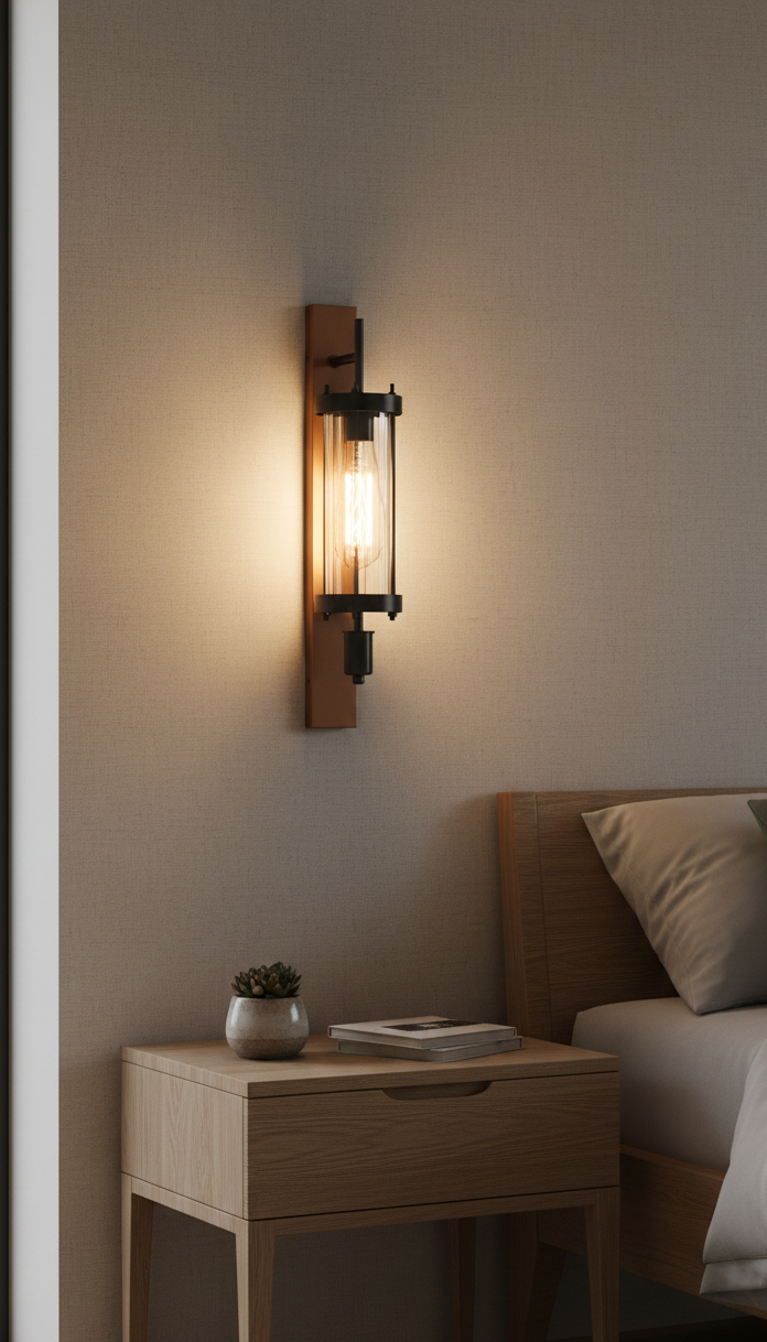 CWS227 Edison column wall sconce