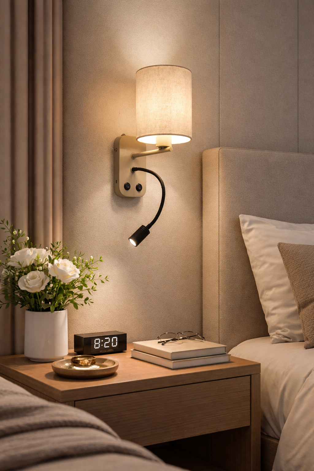 CWS230 Dual Glow Beige Sconce