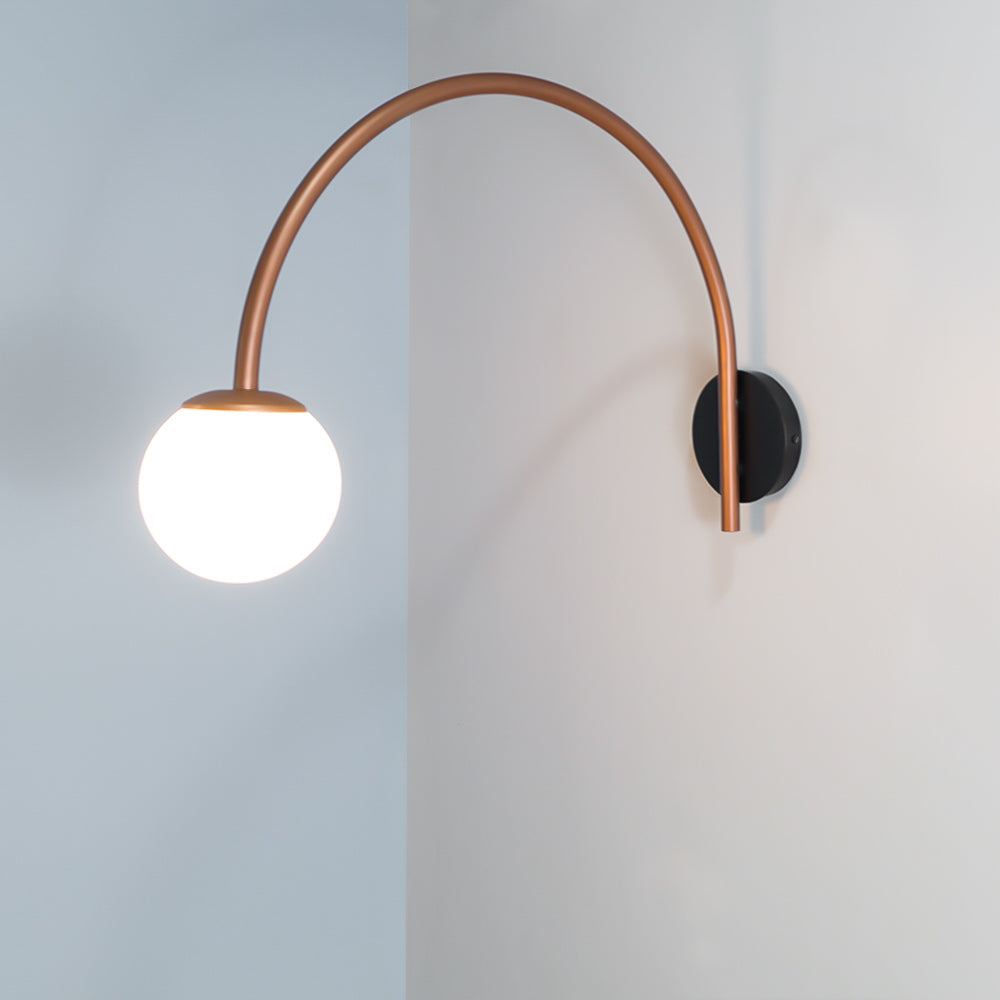 Dijon Curved Wall Lamp Copper