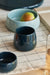 blue ceramic stoneware Cups set