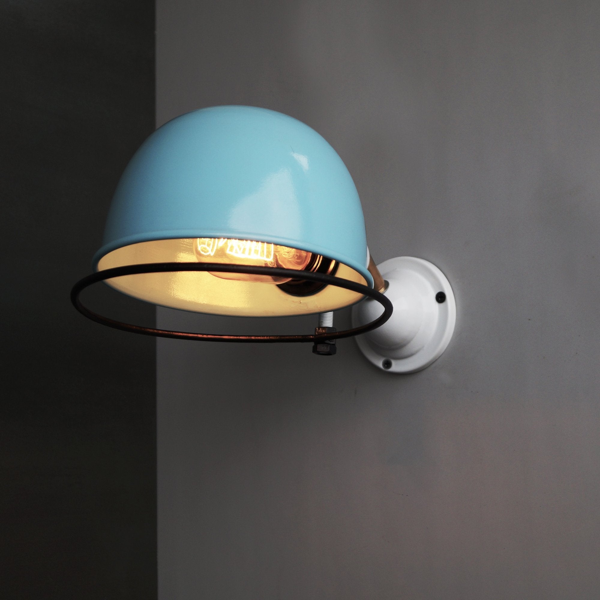 Classic Blue De Stijl Inspired Wall Light