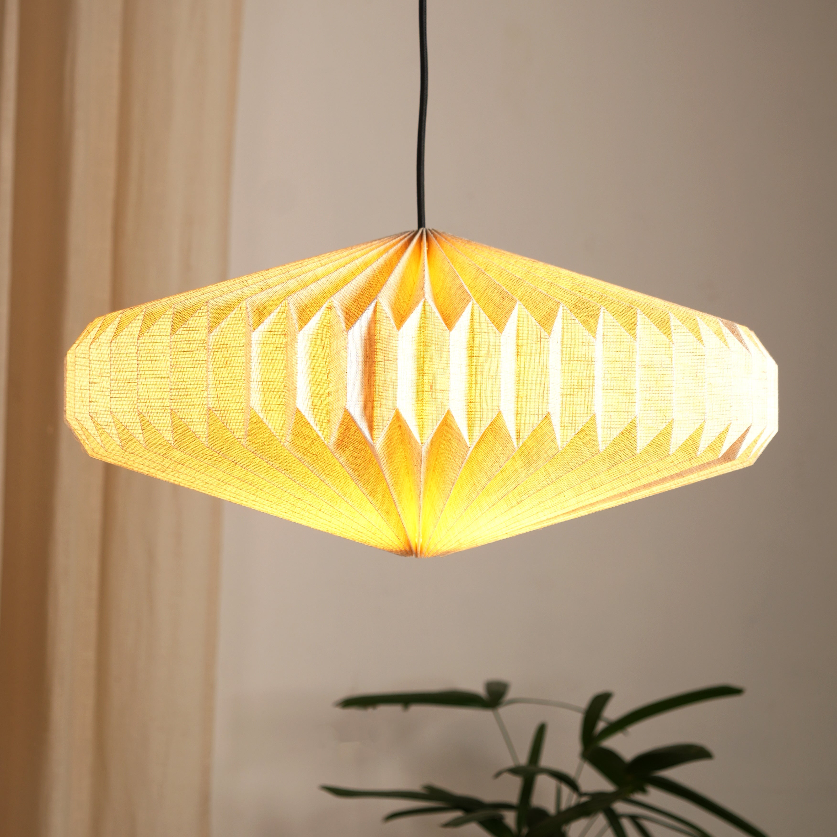 Oblong 2 Linen Lamp