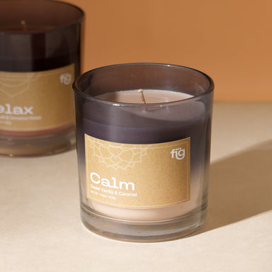 Calm Vanilla & Caramel Wax Candle