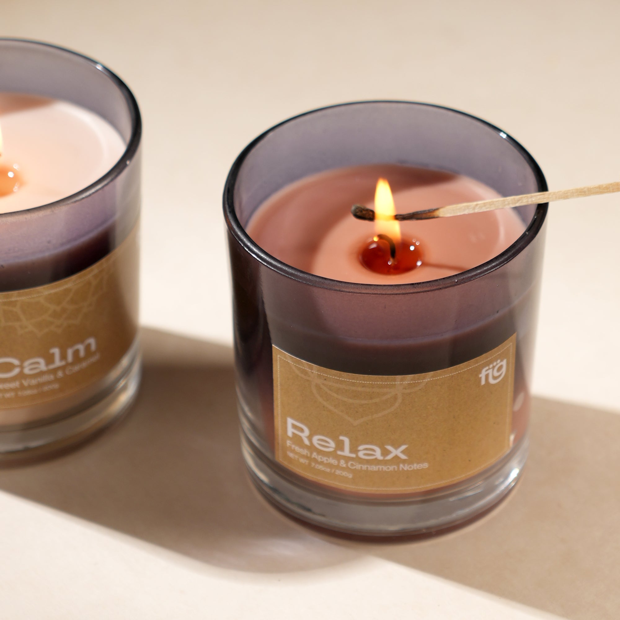 Relax Apple & Cinnamon Wax Candle
