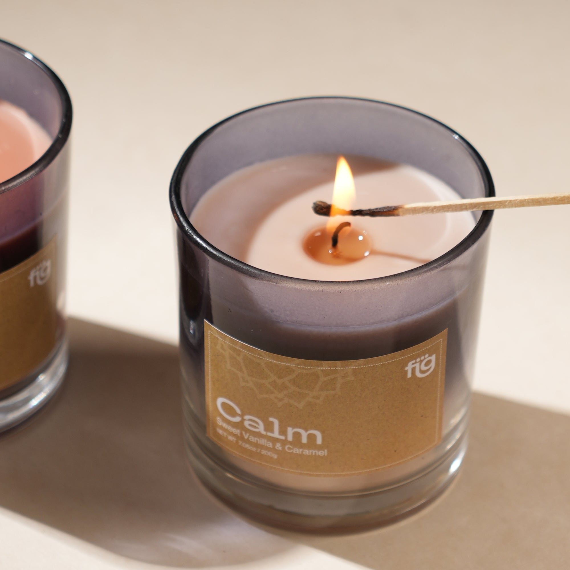 Calm Vanilla & Caramel Wax Candle