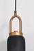 pendant light black glass