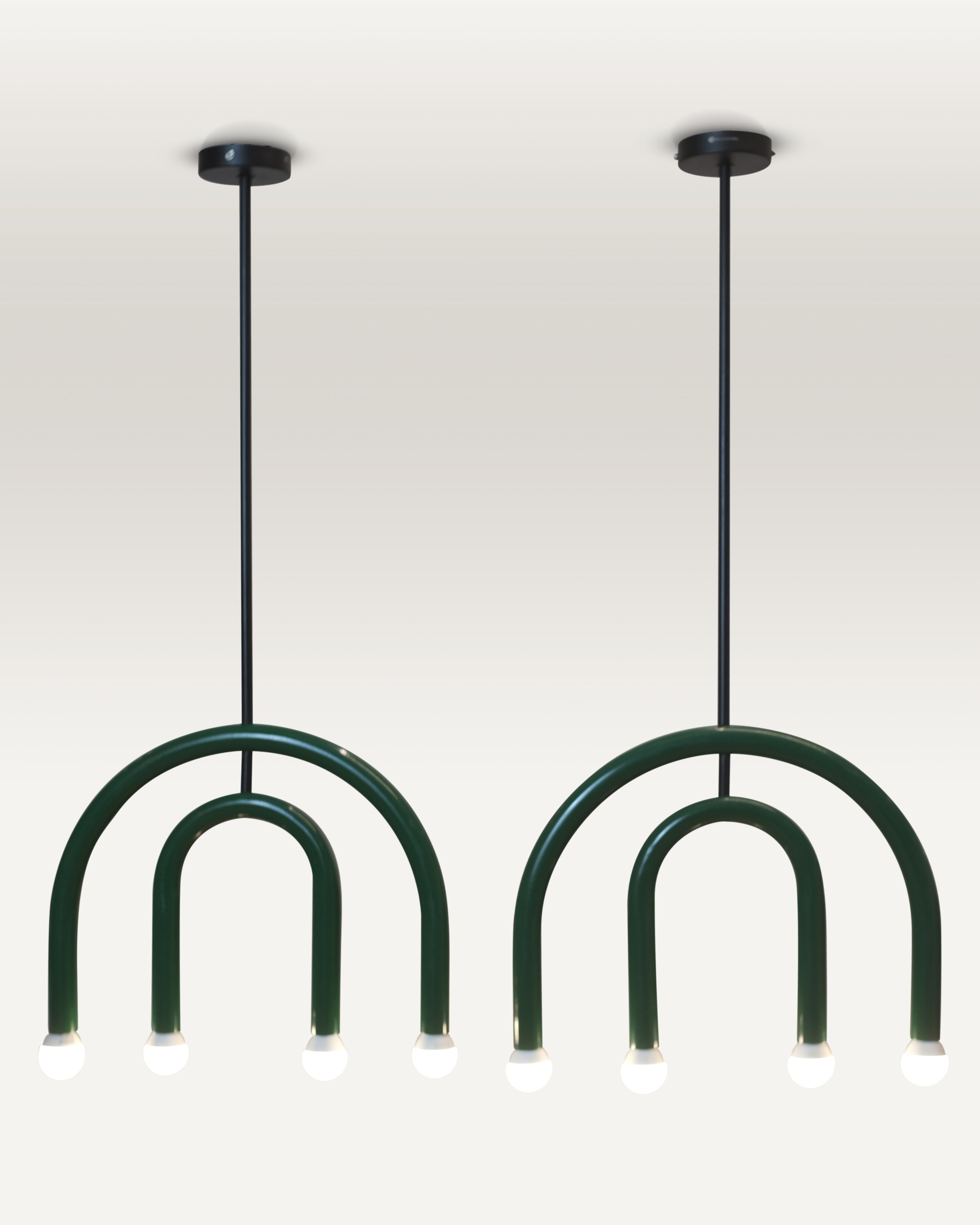 Dual Arc Pendant Light