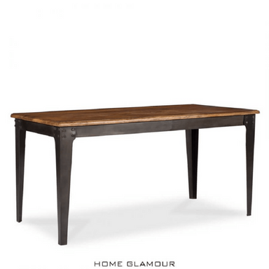 Edward Metal Wooden Dining Table