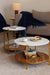 Marble coffee table with storage. 
