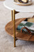 Florence Marble & Wood Coffee table for drawing room