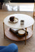 Tiered round coffee tables for living room