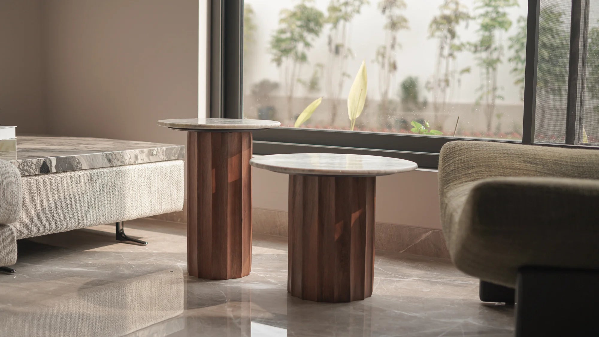 Fluted Tables
