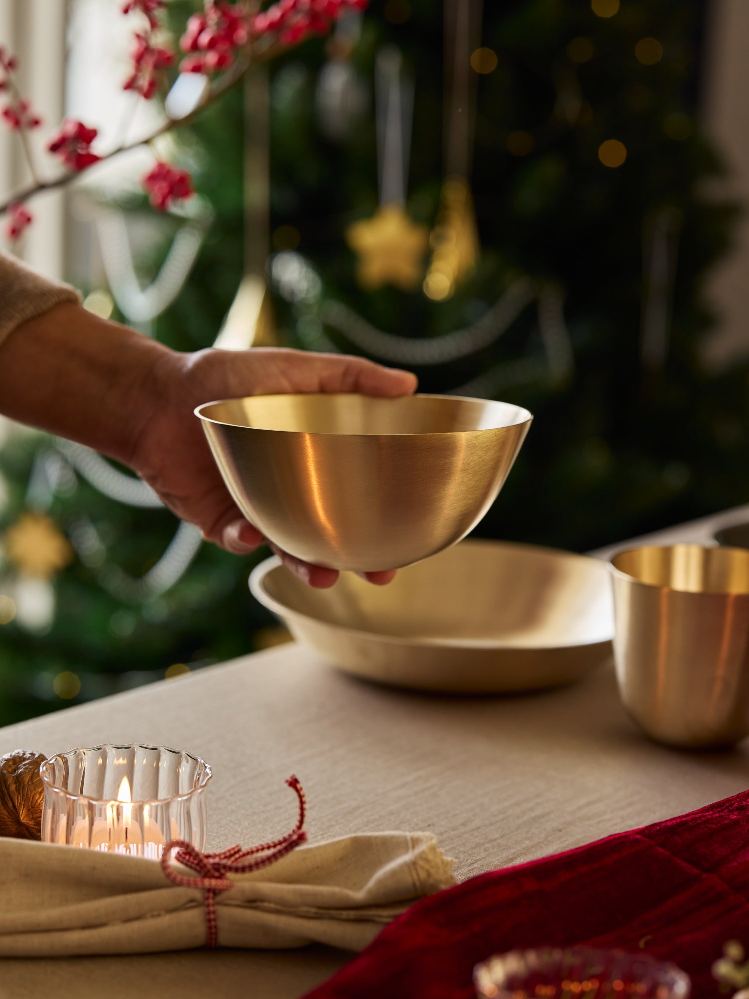 Fuji Brass Bowls, Set of 2