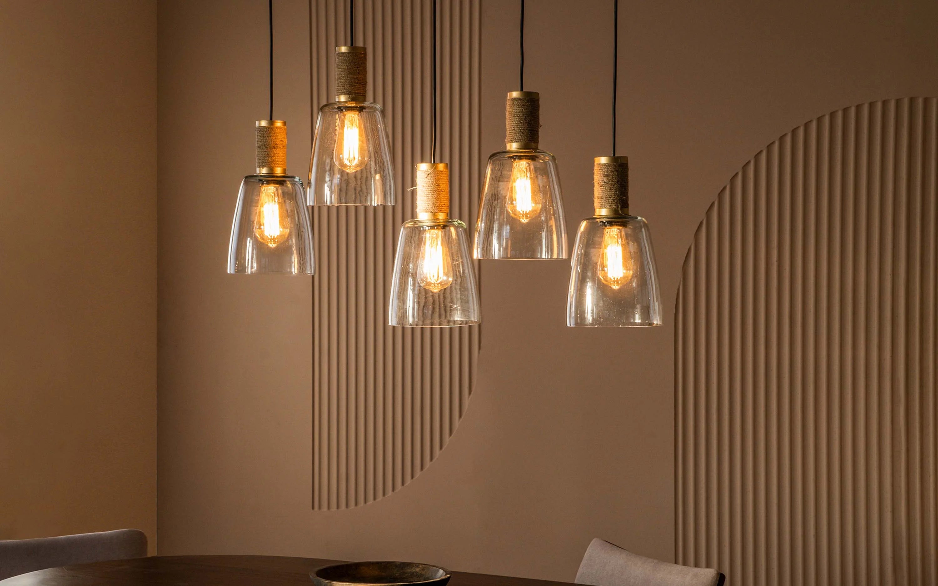 Gambi Cluster of 5 Hanging Lamp