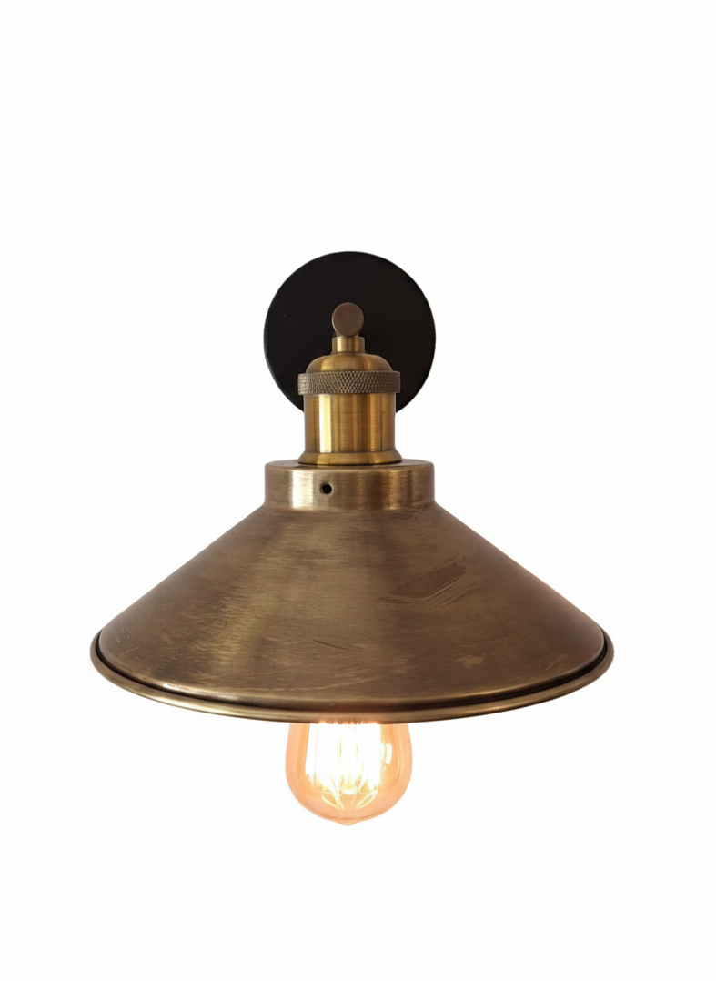 Aged Brass Wall Lamp