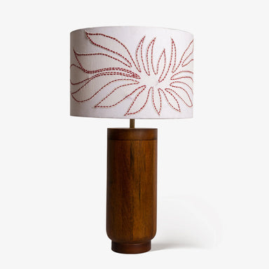 Gesu Table Lamp with applique shade