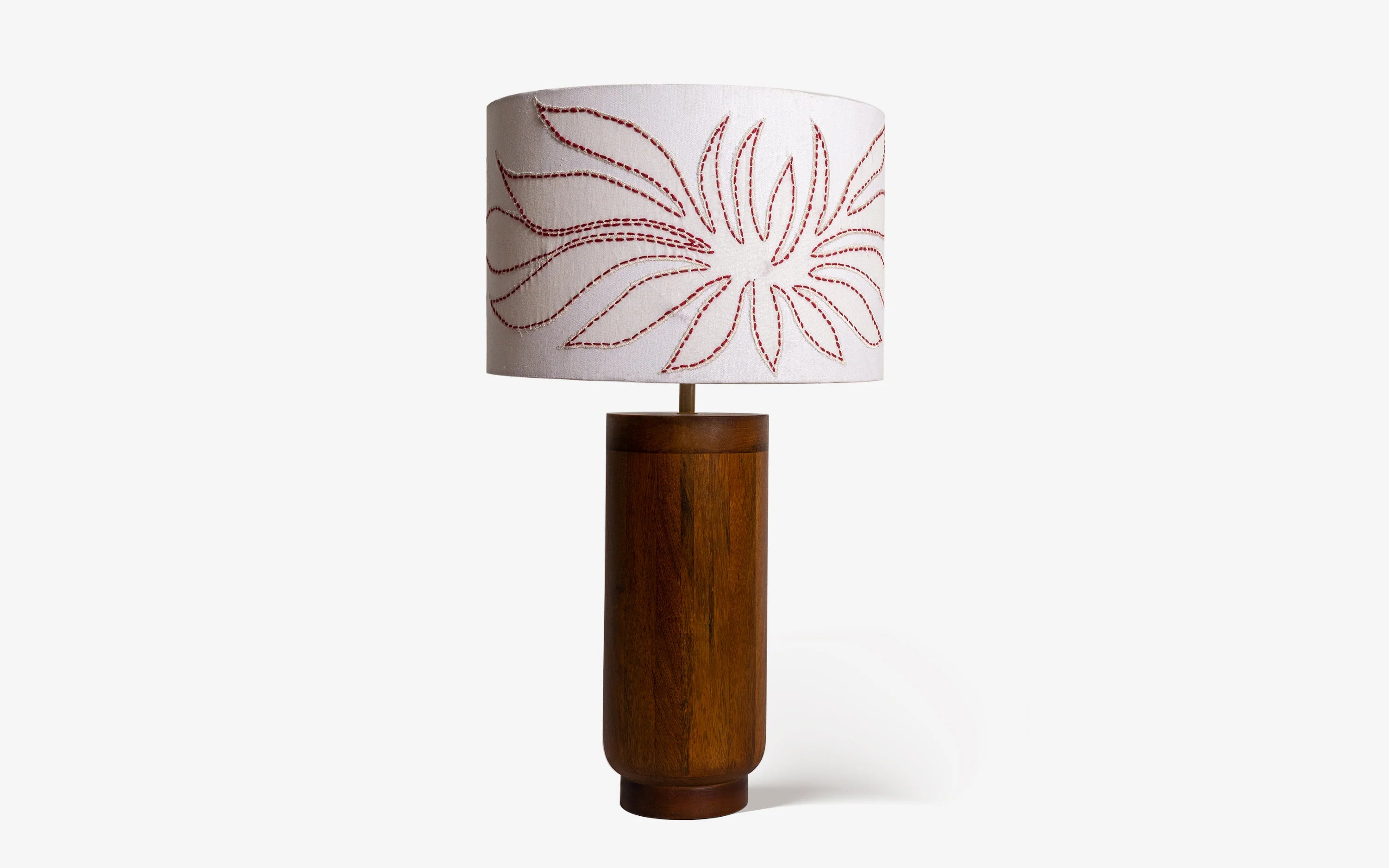 Gesu Table Lamp with applique shade