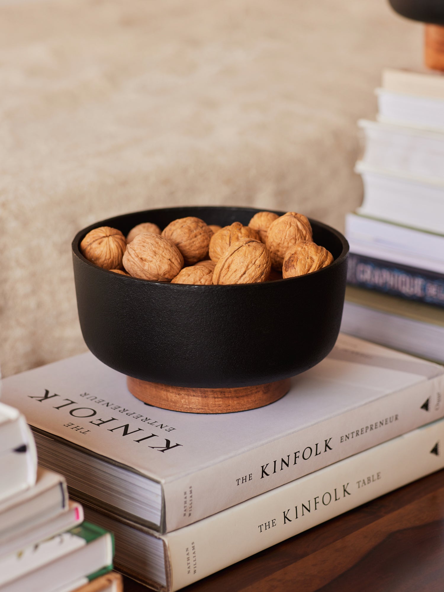 Raw Metal Black Bowl, Small - Fleck