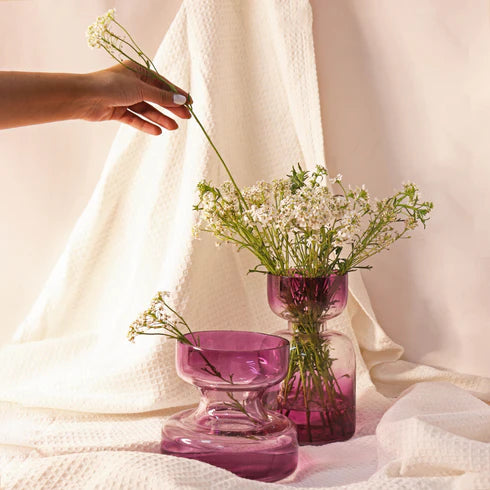 Lilac Coloured Vase short