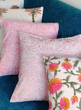 Floral Pink Cushion Cover