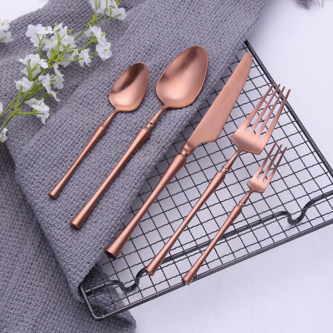 Grace Rose Gold Cutlery (5 pc set)