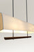 Industrial chic pendant light featuring a natural wood element and minimalist design."