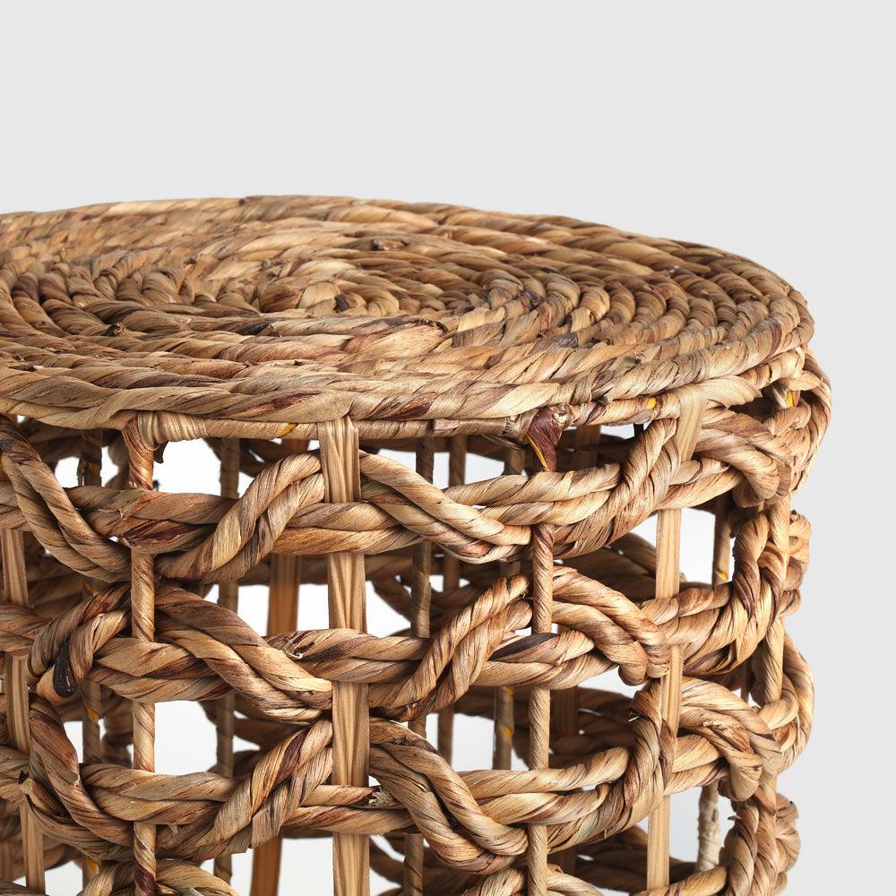 Lavander Woven Pouf - Living Shapes