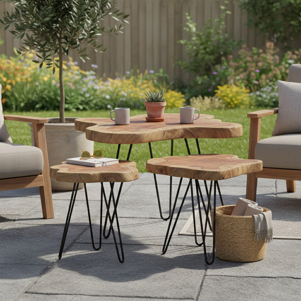 Borneo Accent Tables Set of 3