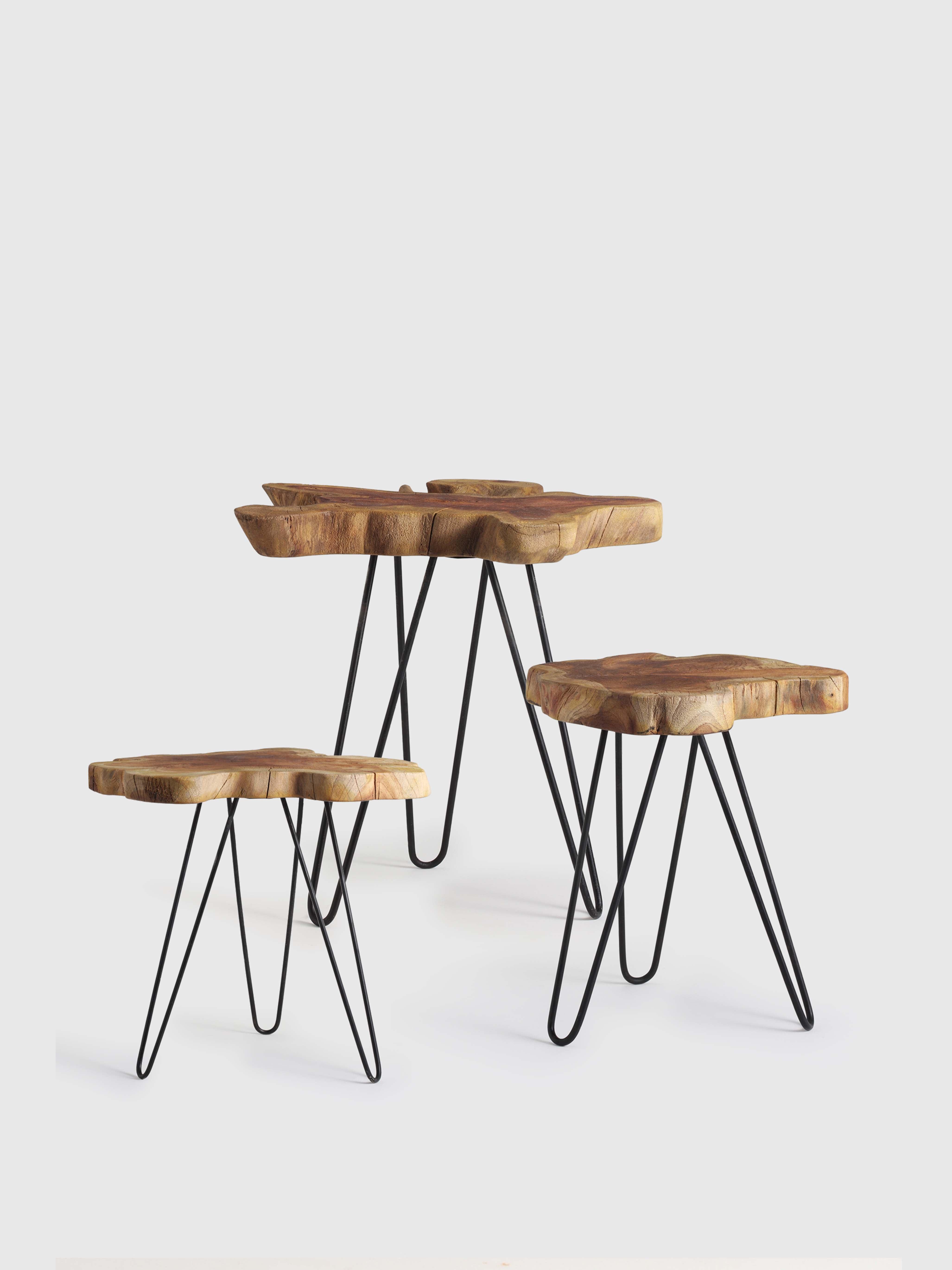 Nori Table Wood set of 3 - Living Shapes