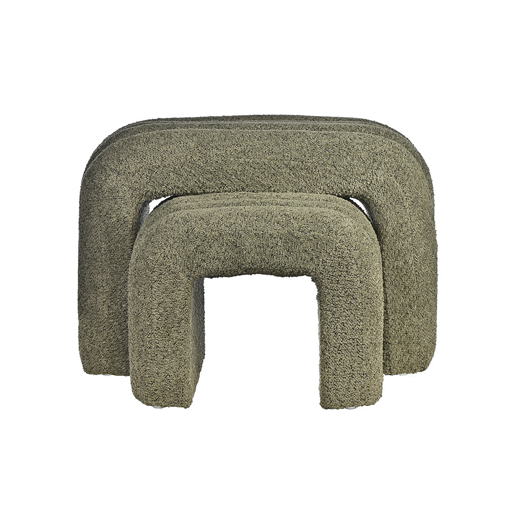 Nordic Pouf Bench Set