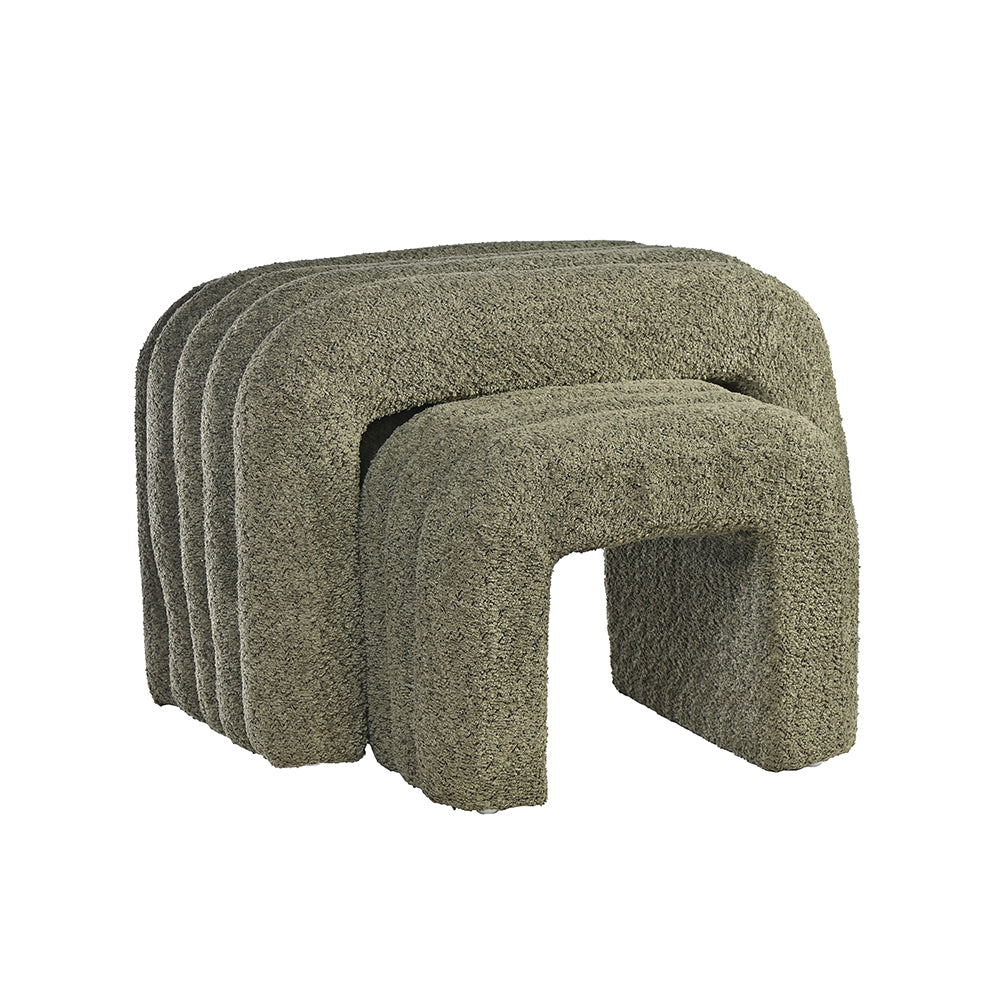 Nordic Pouf Bench Set