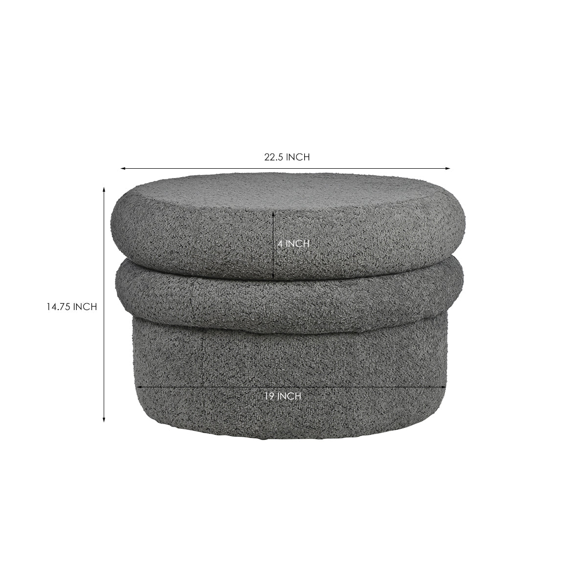 Nordic Storage Pouf