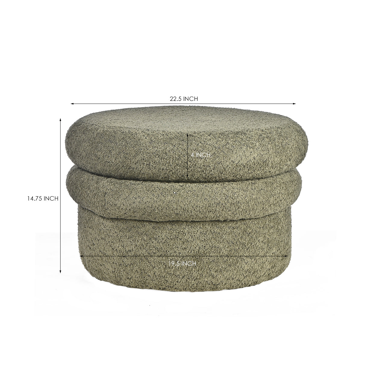 Nordic Storage Pouf