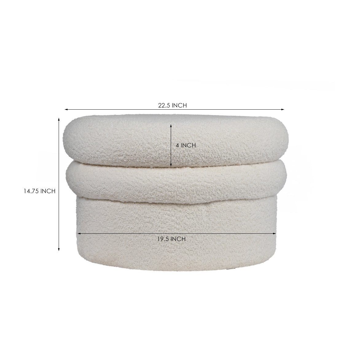 Nordic Storage Pouf