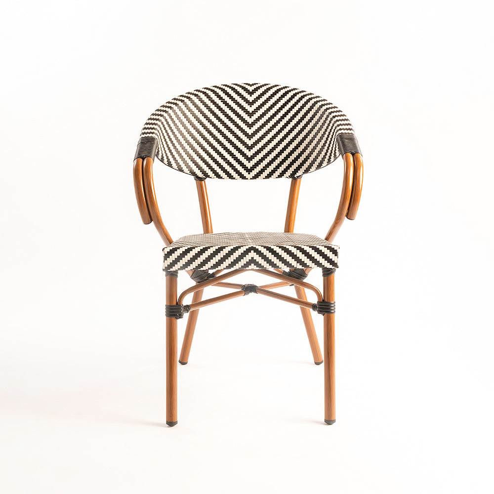 V Popsicle Aluminium Chair With Armrest