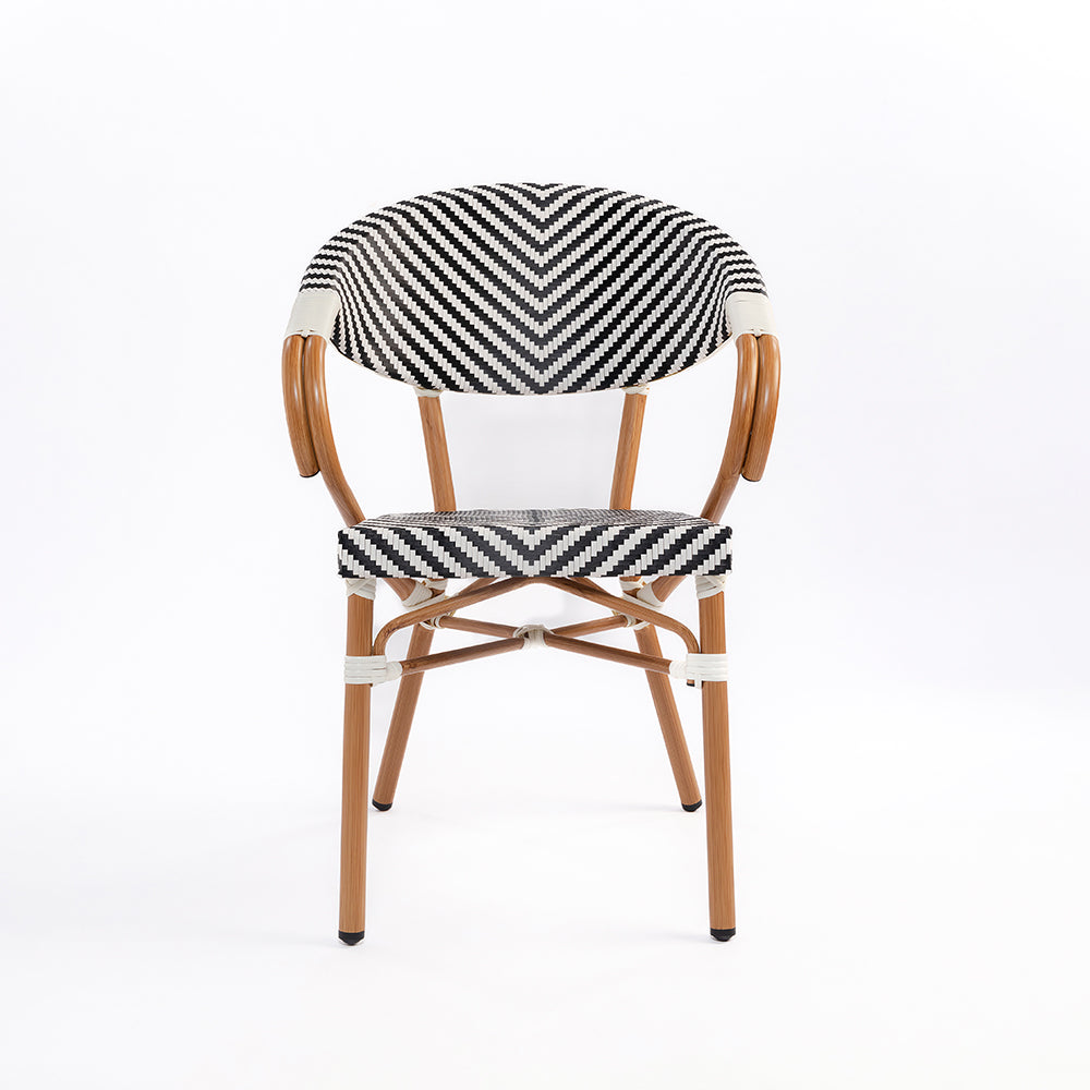 V Popsicle Aluminium Chair With Armrest