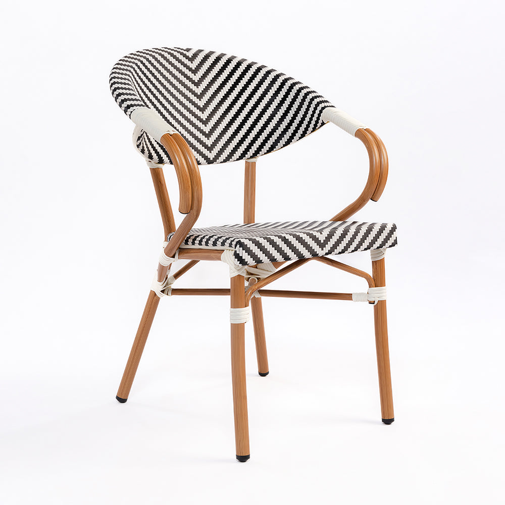 V Popsicle Aluminium Chair With Armrest