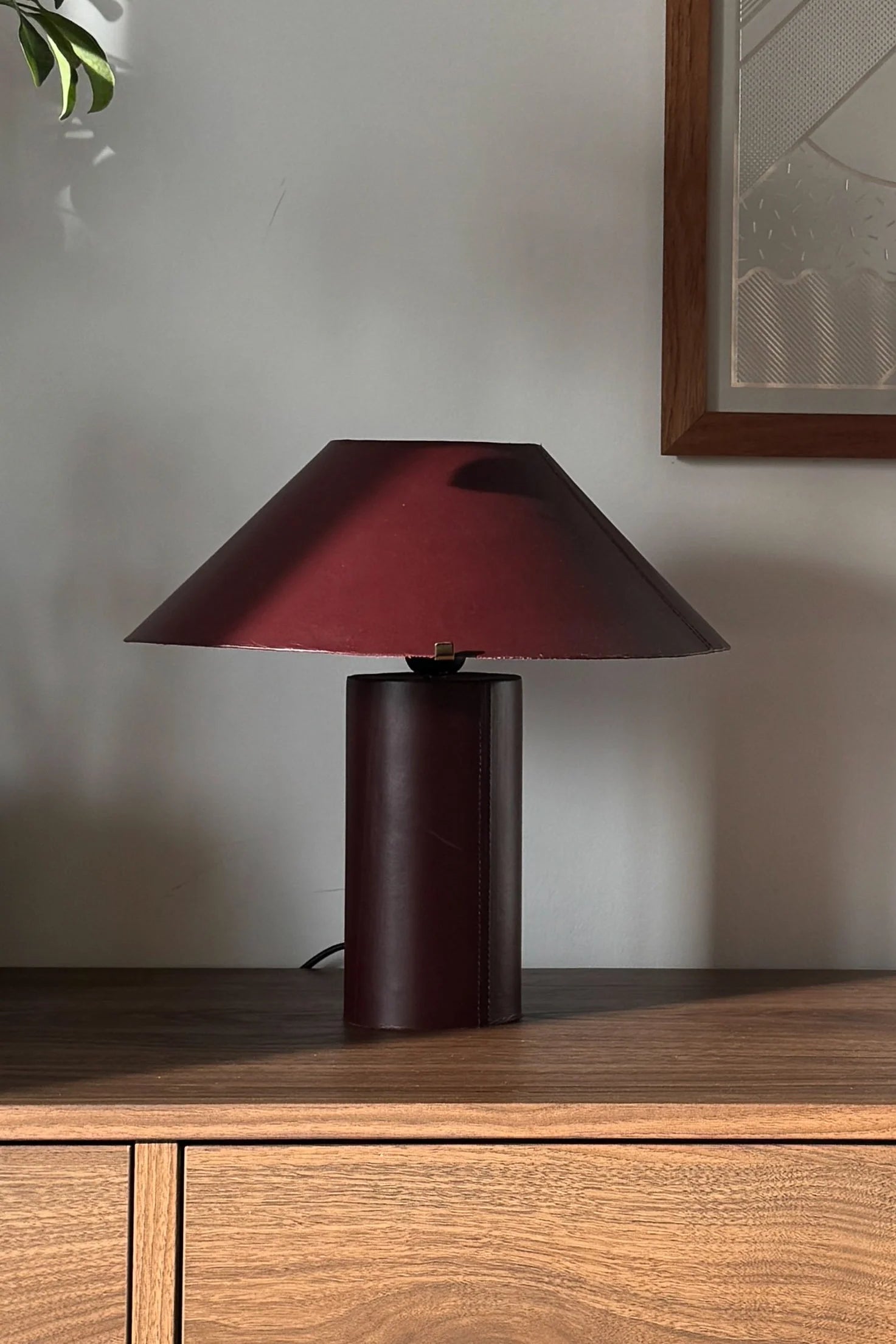 Clad Leather Lamp