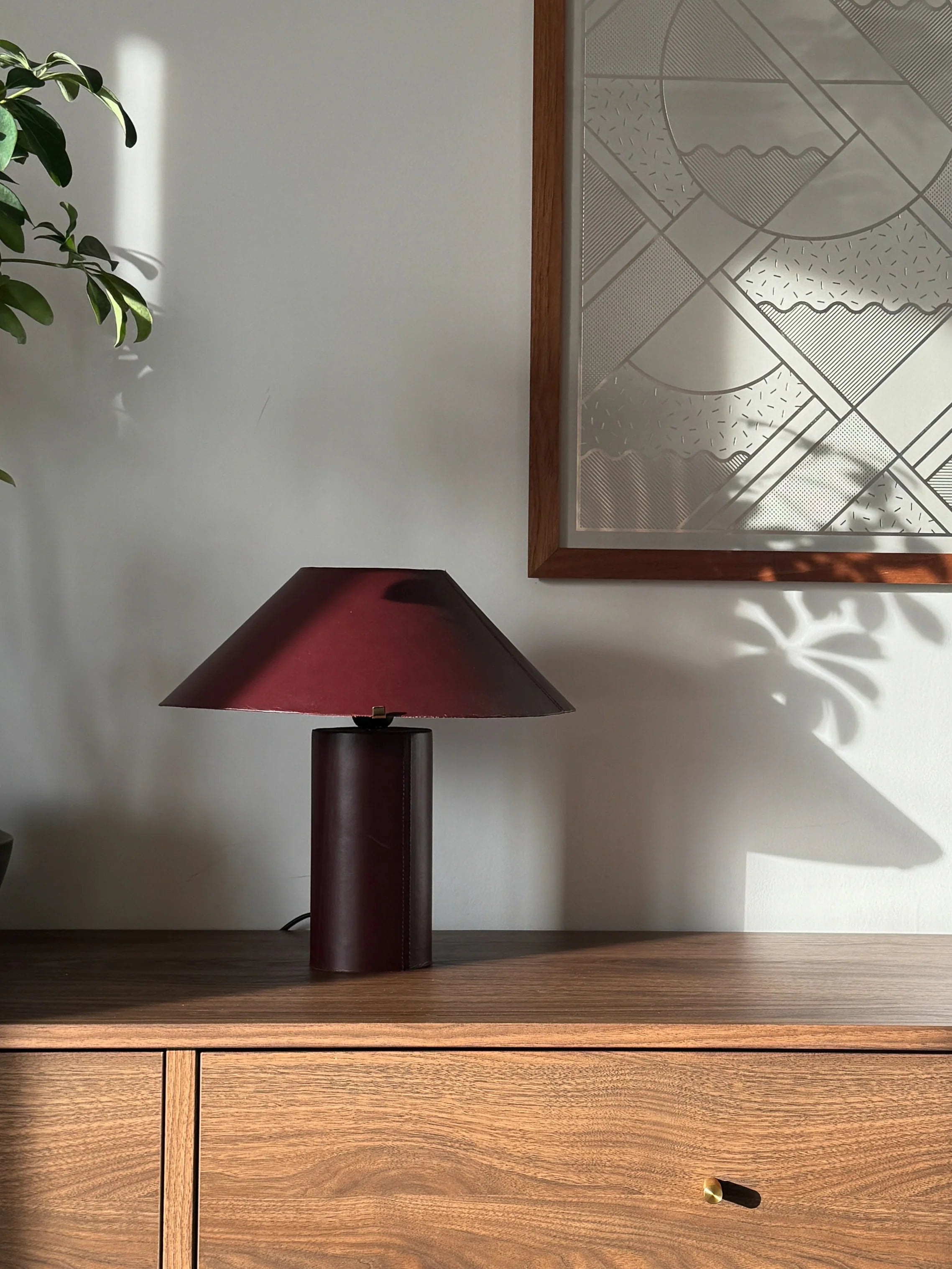 Clad Leather Lamp