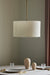 Hanging lamp in white and gold for living room.