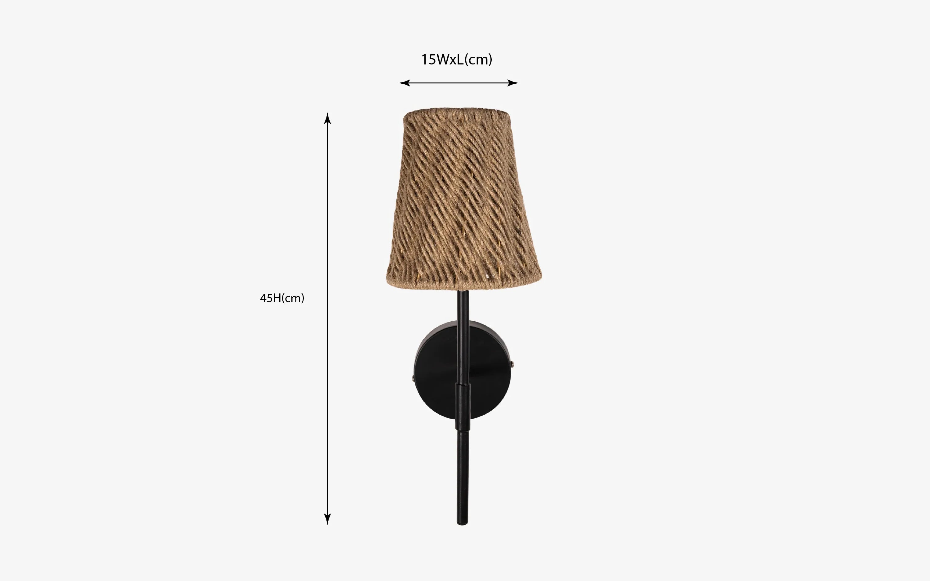 Nora Natural Jute Wall Lamp