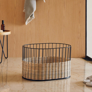 Cabo Oblong Natural Rattan Basket