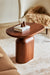 Wooden brown side table for living room 