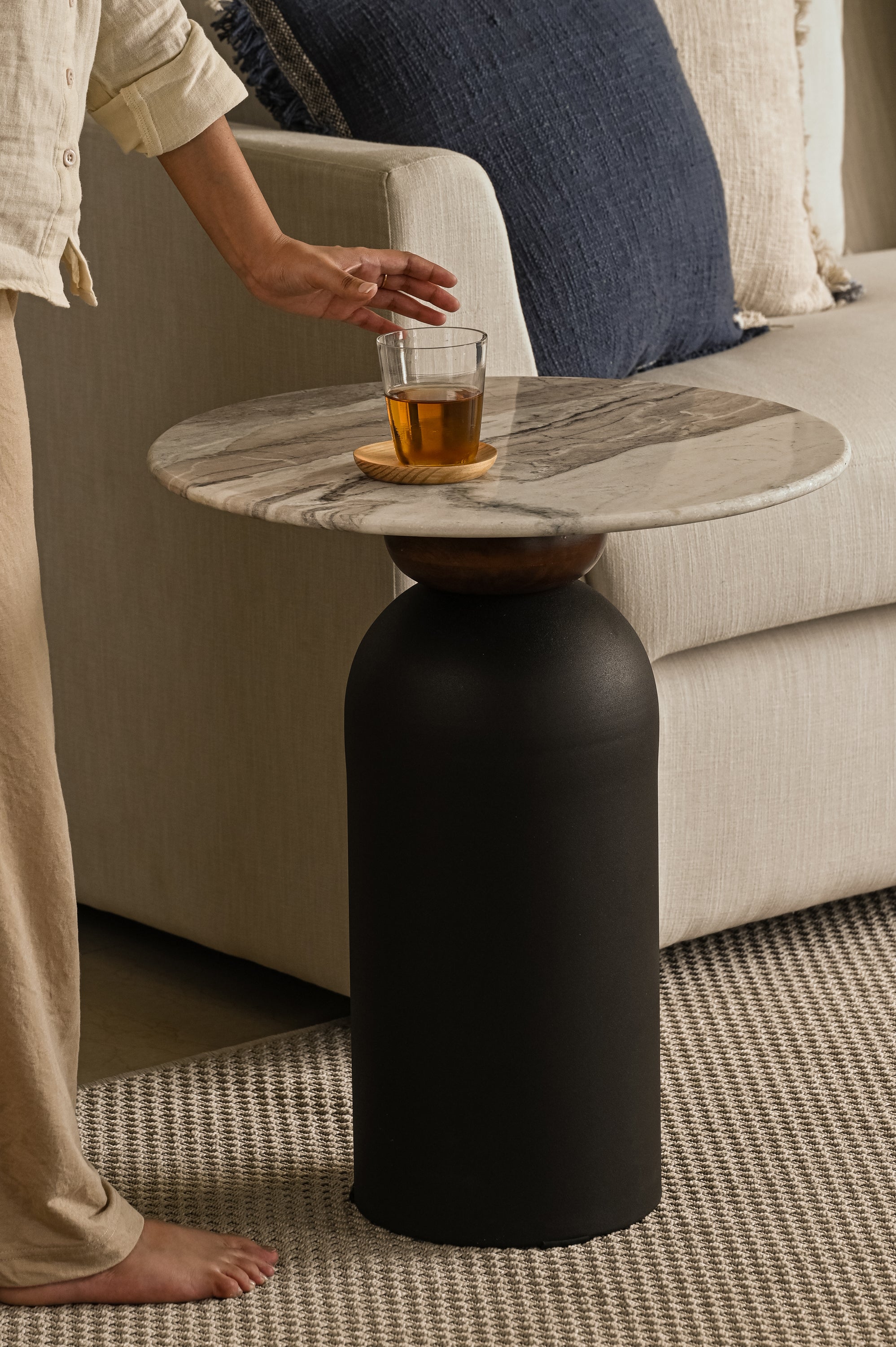 Perisi Marble Side Table