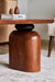 Brown coffee table.