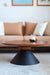 Perisi coffee table with wood top for living rooms